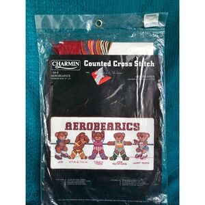 Aerobearica bear cross stitch kit